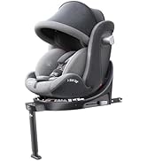 heekin チャイルドシート 360°回転式 ISOFIX 新生児～（グレー）